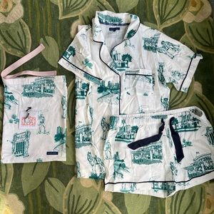 Katie Kime Fort Worth toile PJ set